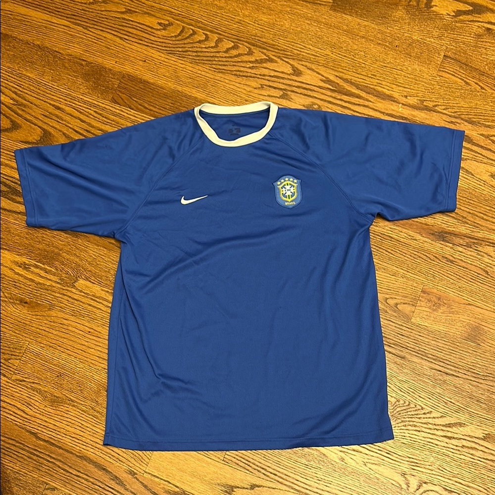 EUC Nike Brazil Soccer Shirt; XL